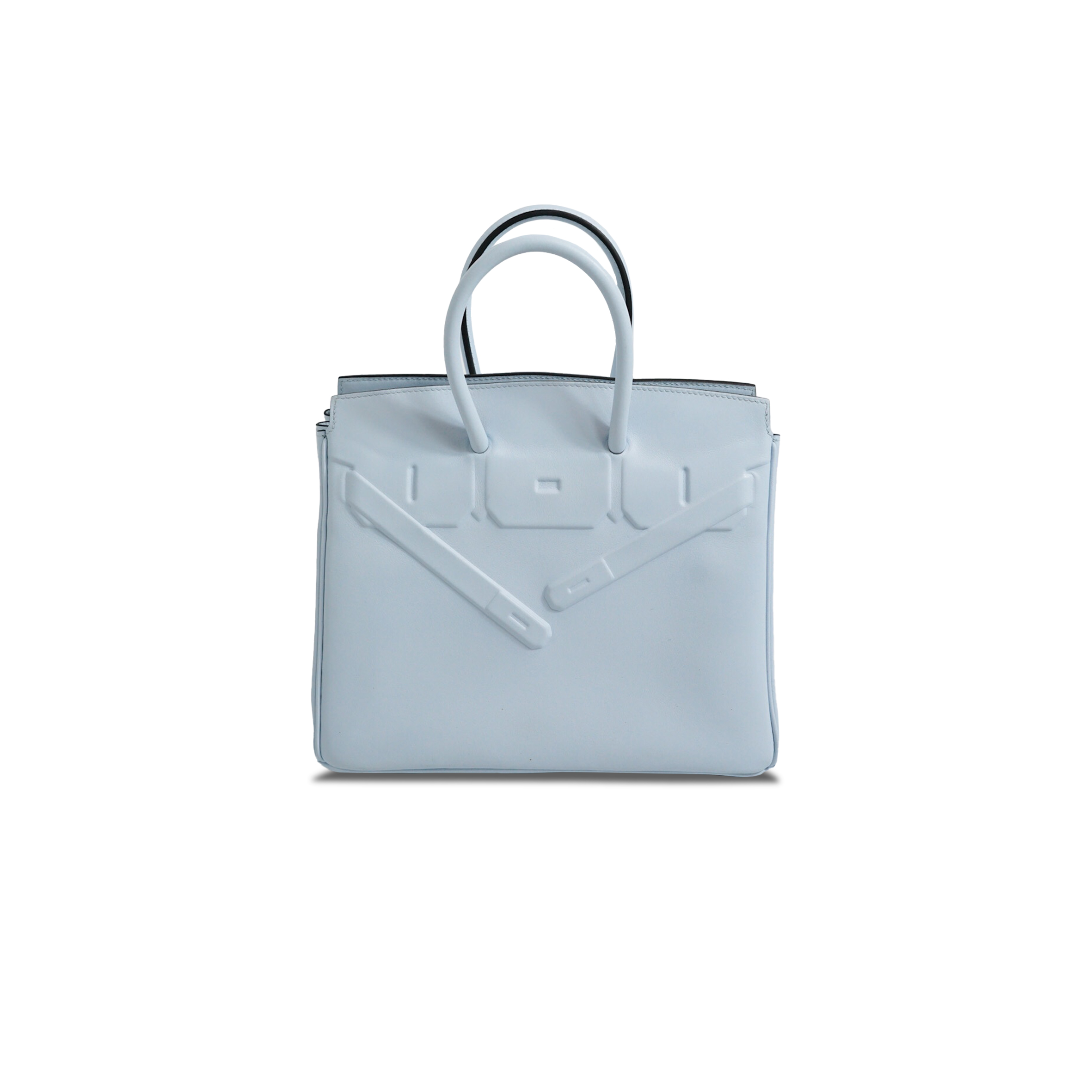 h**mes master birkin 25 shadow swift leather phanT0m sky blue bag h082629ck73 (25*20*13cm)